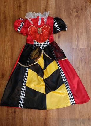 💖💖💖дитяче карнавальне плаття на дівчинку червова королева george💖💖💖2 фото