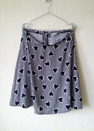 Юбочка с принтом "сердечки" papaya 14-16 uk