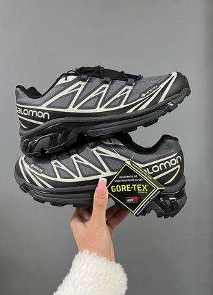 Кроссовки salomon xt-6 gray gore-tex