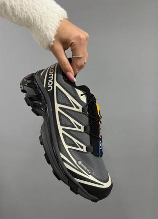 Кроссовки salomon xt-6 gray gore-tex8 фото