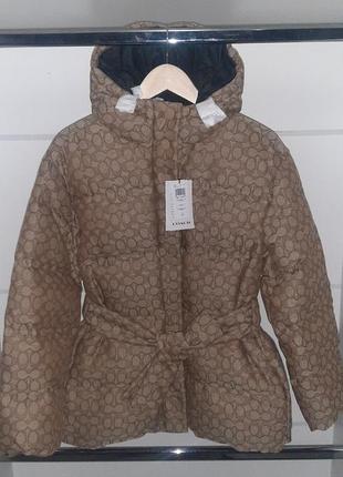 Натуральний пуховик  coach original