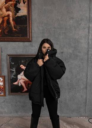 Жіноча зимова коротка куртка ,женская зимняя короткая куртка с капюшоном,балонова куртка,пуфер3 фото
