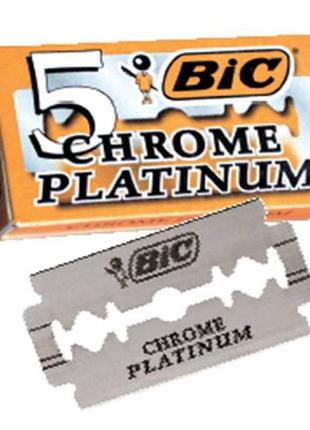 Лезвия для бритья bic chrome platinum 100шт.