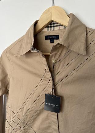 Хлопковая рубашка burberry1 фото