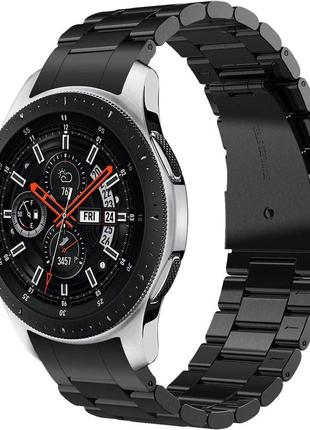 V-moro no gap band, сумісний з galaxy watch 46 мм (2019 р.), чоловічий ремінець із затискачами, чорний металевий браслет з нержаві