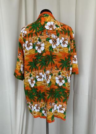Рубашка гавайская гавайка вискоза4 фото