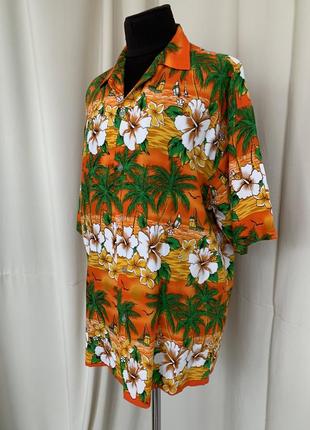 Рубашка гавайская гавайка вискоза3 фото