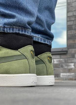 Чоловічі зимові кросівки puma mid corduroy winter green.6 фото