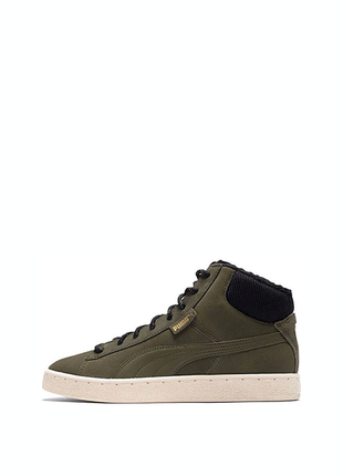 Чоловічі зимові кросівки puma mid corduroy winter green.