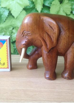 Статуэтка слон деревянный лаковый (индия)1 фото