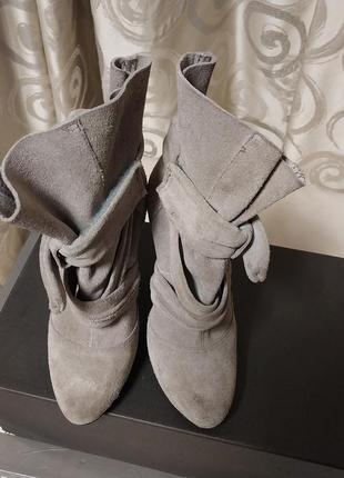 Качественные стильные кожаные брендовые ботинки river island3 фото