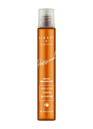 Ампула для волосся з аргановим маслом jigott signature professional argan hair ampoule, 13 мл1 фото