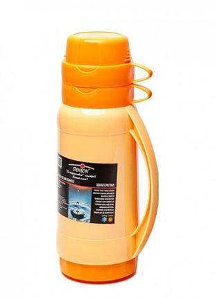 Термос зі скляною колбою 2 чашки 1.0л mt-3321 yellow r_165