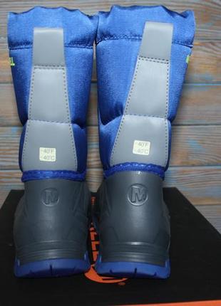 Дитячі зимові чобітки merrell snow quest lite waterproof snow boot3 фото