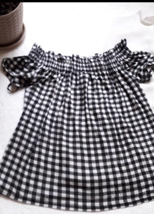 Клетчастая футболочка 95% віскози