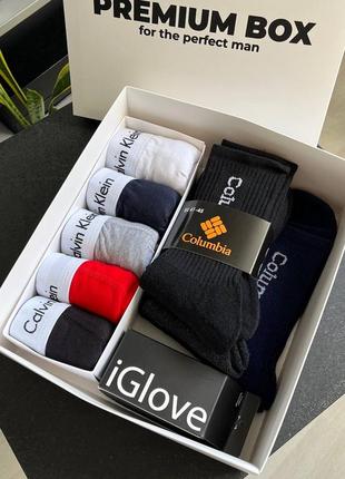 Winter premium box ck white ‼️ труси, шкарпетки, персптки
