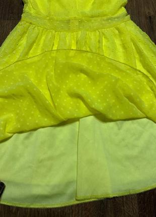 Платье лето лимонный цвет3 фото