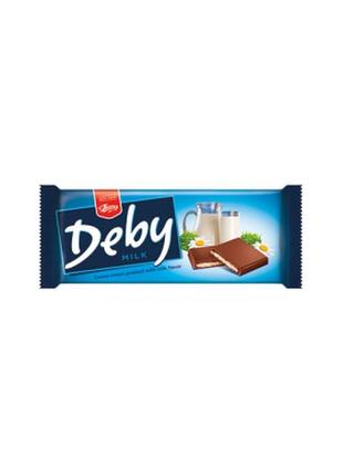 Шоколад молочний deby milk, 100г польша