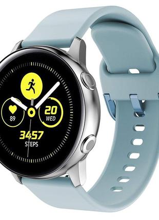 Ремешок для samsung galaxy watch 42 | 3 41mm | active | active 2 силиконовый 20мм бирюзовый bewatch (1012397)