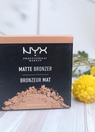 Бронзуюча пудра матова - nyx professional makeup matte bronzer