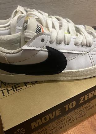 Шкіряні білі кеди, найк оригінал