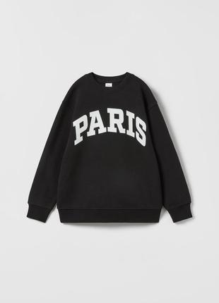 Свитшот кофта zara на флисе 13-14 лет 164 см