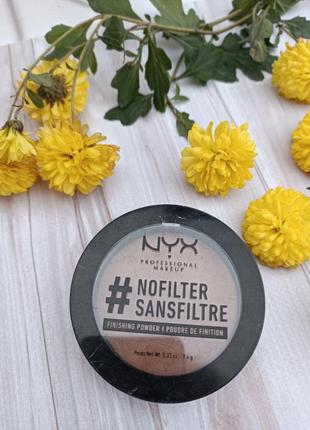 Nyx professional makeup nofilter sansfiltre finishing powder финишная пудра, оттенок 15 mahogany2 фото