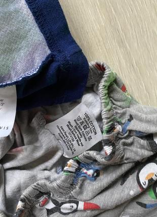 Сборный комплект новогодний пижама одежда для дома 7,8 лет3 фото