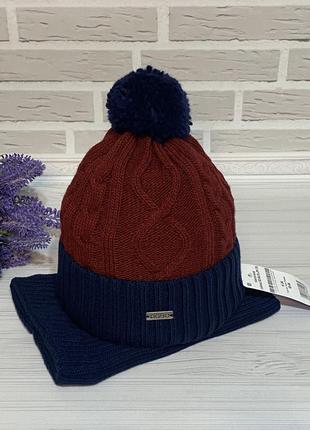 Зимний комплект шапка хому2 фото