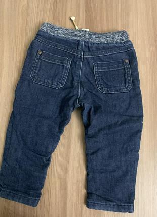 Теплі джинси на резинці 80-863 фото