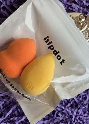 Набор спонжей для макияжа hipdot makeup sponge duo1 фото