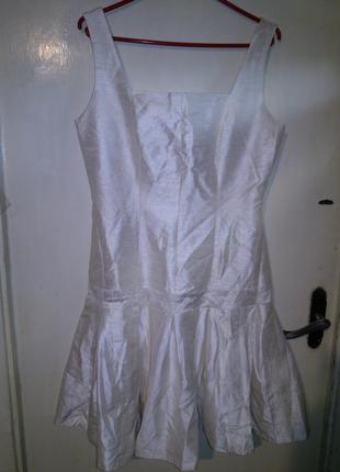 Шовкове,100% шовк,жіночне,красиве плаття-сарафан з пишною спідницею,hanien,англія3 фото