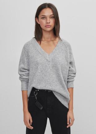 В'язаний джемпер напівшерсть oversize vero moda1 фото