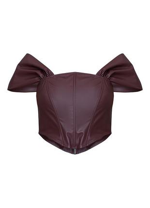 Корсет еко шкіра prettylittlething