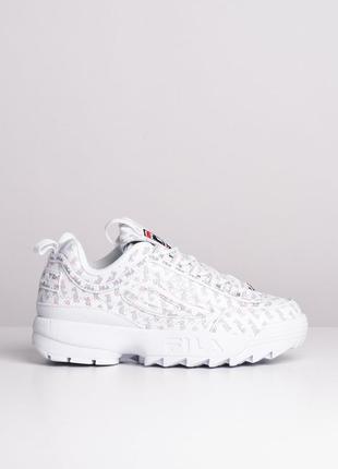 Кроссовки fila  disruptor ii print - white / оригинал3 фото