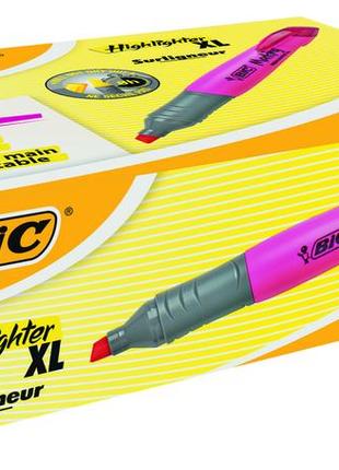 Текстовый маркер bic розовый брайт лайнер xl