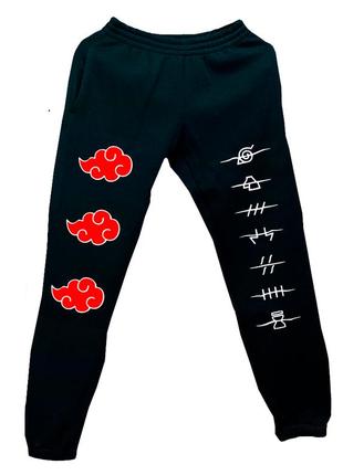 Аниме штаны с принтом акацуки. итачи. наруто