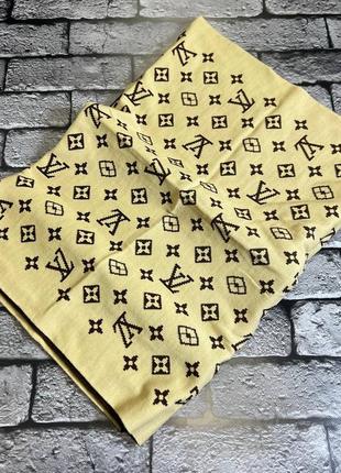 Шарф louis vuitton / теплі чоловічі шарфи на осінь - зиму