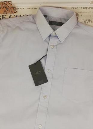 Фирменная шикарная рубашка w&b 100% коттон2 фото