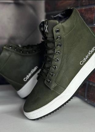 Чоловічі зимові черевики calvin klein чоловічі теплі черевики черевики з натуральної шкіри черевики з хутром зимові