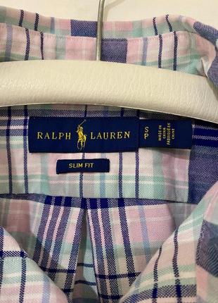 Рубашка ralph lauren polo в клетку рубашка блузка в клетку оригинал оригинал оригинальная s m4 фото