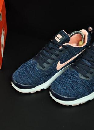 Кроссовки женские  синие с розовым nike air presto5 фото