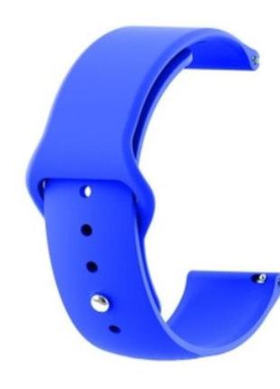 Ремінець для mobvoi ticwatch pro 3  ⁇  huawei watch gt 2 46 mm  ⁇  gt 2 pro/e  ⁇  gt 3 силіконовий 22 мм синій bewatch