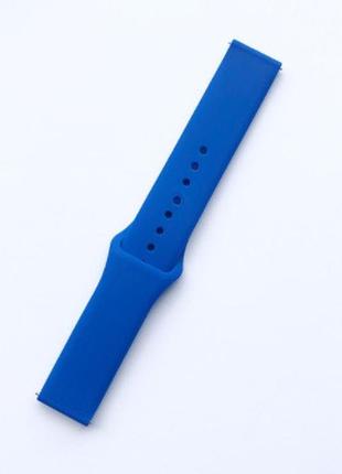 Ремешок для mobvoi ticwatch pro 3 | huawei watch gt 2 46mm | gt 2 pro/e  | gt 3 силиконовый 22мм синий bewatch3 фото