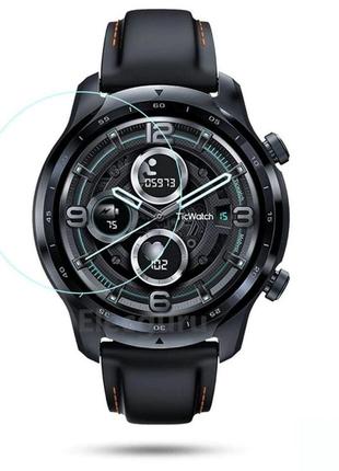 Защитное стекло 2.5d для смарт часов mobvoi tic watch pro 3 gps | lte | tic watch pro 3 ultra gps прозрачное