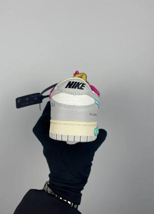 Кросівки жіночі nike dunk low off-white lot 30 dm1602-1223 фото