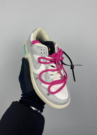 Кросівки жіночі nike dunk low off-white lot 30 dm1602-122
