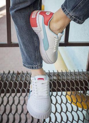 Шикарные женские кроссовки puma cali в белом цвете (36-40)😍9 фото