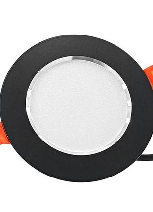 Светильник led biom downlight df-6b 6вт черный круглый 5000к