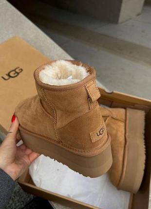 Жіночі ugg  mini cheanut platform5 фото